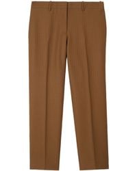 Burberry - Wool-Mohair Tailored Trousers - Lyst