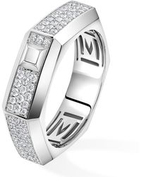 Messika - Moderniste And Diamond Medium Pavé Ring - Lyst