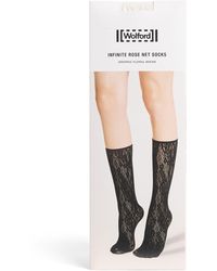 Wolford - Infinite Rose Net Socks - Lyst