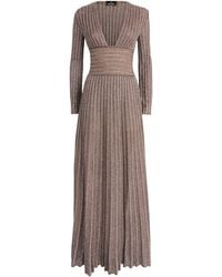 Missoni - Long-Sleeve V-Neck Maxi Dress - Lyst