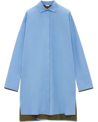 Loewe - Cotton-Blend Mini Shirt Dress - Lyst