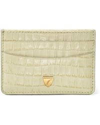 Aspinal of London - Croc-Embossed Slim Card Holder - Lyst