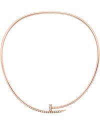 Cartier - Small And Diamond Juste Un Clou Torque Necklace - Lyst