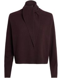 ME+EM - Merino Wool-Cashmere Sweater With Scarf - Lyst