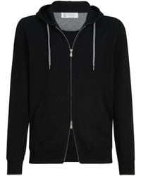 Brunello Cucinelli - Cashmere Zip-Up Hoodie - Lyst