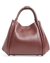 Max Mara - Extra-Small Leather Marine Top-Handle Bag - Lyst