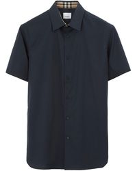 Burberry - Stretch Cotton Shirt - Lyst