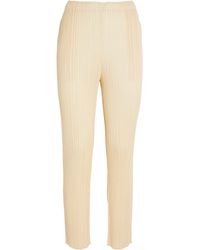 Pleats Please Issey Miyake - New Colorful Basics Straight Trousers - Lyst
