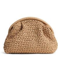 Eleventy - Raffia Woven Clutch Bag - Lyst