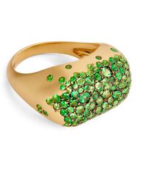Nada Ghazal - And Tsavorite Baby Malak Bonbon Rectangle Ring - Lyst