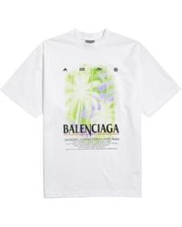 Balenciaga - Cotton Graphic Print T-Shirt - Lyst