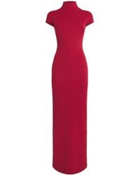 Solace London - High-Neck Lang Maxi Dress - Lyst