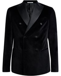 Pal Zileri - Stretch-Cotton Double-Breasted Tuxedo Jacket - Lyst