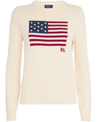 Polo Ralph Lauren - Cotton American Flag Sweater - Lyst