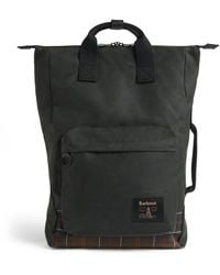 Barbour - Waxed Cotton Field Backpack - Lyst
