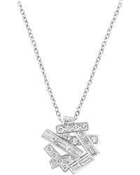 Graff - White Gold And Diamond Threads Pendant Necklace - Lyst