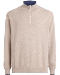 Paul & Shark - Cashmere Quarter-Zip Sweater - Lyst