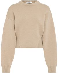 Alaïa - Cashmere-Blend Crew-Neck Sweater - Lyst