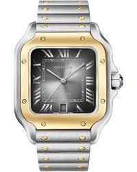 Cartier - And Stainless Steel Santos De Watch - Lyst