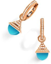 Marli New York - Mini, Diamond And Cleo Rev Drop Earrings - Lyst