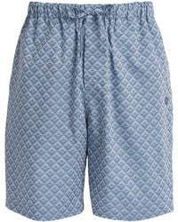 Harrods - Cotton Geometric Logo Pyjama Shorts - Lyst