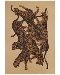 Saint Laurent - Wool Leopard Étole Scarf - Lyst