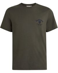 Barbour - Cotton Embroidered Crest T-Shirt - Lyst
