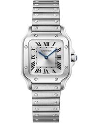 Cartier - Small Steel Santos De Watch - Lyst