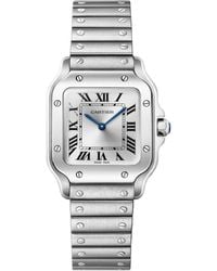 Cartier - Small Steel Santos De Watch - Lyst