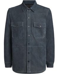 PAIGE - Suede Peyman Overshirt - Lyst