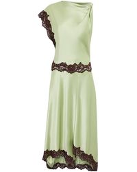 De La Vali - Asymmetric Adriana Midi Dress - Lyst