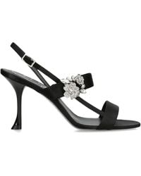 Roger Vivier - Embellished Belle Vivier Slingback Sandals 45 - Lyst