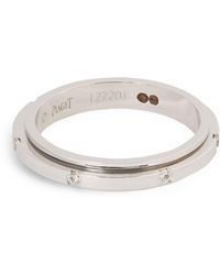 Piaget - Small White Gold And 7 Diamonds Possession Wedding Ring - Lyst