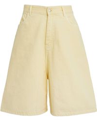 Studio Nicholson - Garment-dyed Wide-leg Shorts - Lyst
