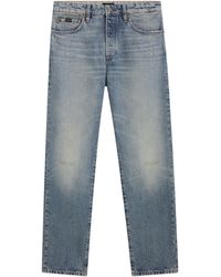 BOSS - Stonewashed Straight Jeans - Lyst