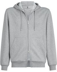 Brunello Cucinelli - French Terry Zip-Up Hoodie - Lyst