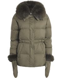 Yves Salomon - Down Fur-Trim Technical Puffer Jacket - Lyst