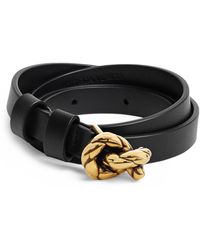 Bottega Veneta - Leather Intreccio Knot Belt - Lyst