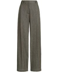 Brunello Cucinelli - Pleated Wide-Leg Jeans - Lyst