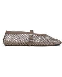 Alaïa - Beaded Mesh Ballet Flats - Lyst