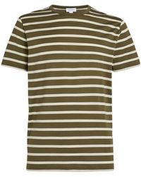Sunspel - Cotton Striped T-shirt - Lyst