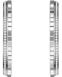 Chopard - And Diamond Ice Cube Hoop Earrings - Lyst