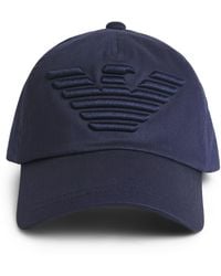 Emporio Armani - Cotton Eagle Baseball Cap - Lyst