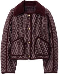 Burberry - Long Sleeved Quilted Jacket - Lyst