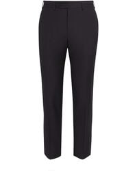 Canali - Wool Straight Trousers - Lyst