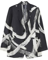 Marina Rinaldi - Silk Printed Blazer - Lyst