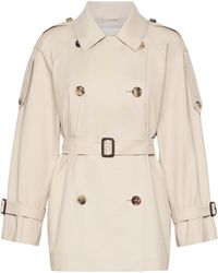 Max Mara - Water-Repellent Short Trench Coat - Lyst