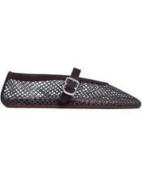 Alaïa - Mesh Embellished Ballet Flats - Lyst