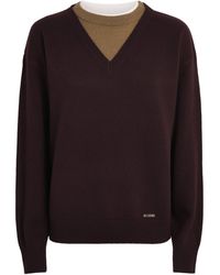 Sandro - Wool-Cashmere Layered Sweater - Lyst