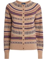 Polo Ralph Lauren - Wool-Blend Fair Isle Cardigan - Lyst